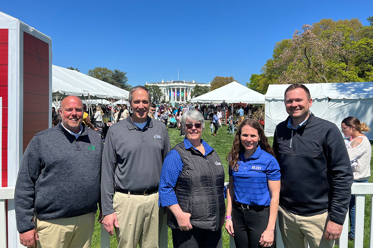 A picture of five United Soybean Board farmer-leaders who participated in the event.