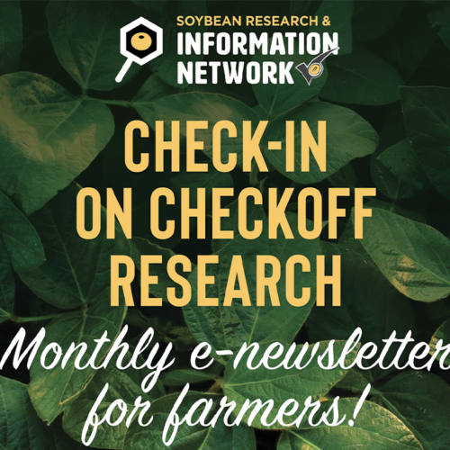 Flyer promoting SRIN Check-In on Check Off Research E-Newsletter.